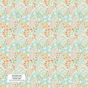 Poppie Cotton Hollyhock Lane - So Dear Mint