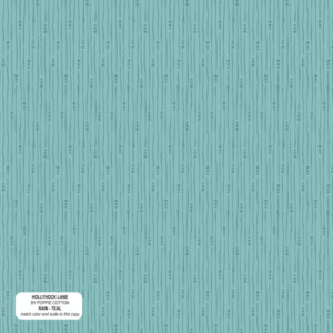Poppie Cotton Hollyhock Lane - Rain Teal