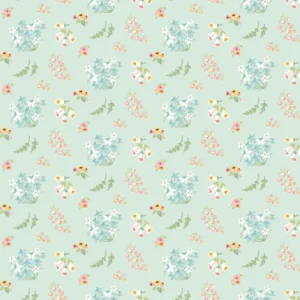 Poppie Cotton Hollyhock Lane - Bloom Mint
