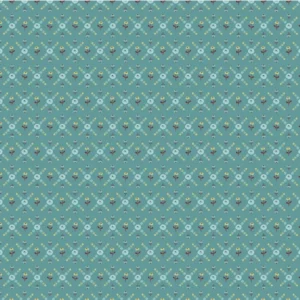 Poppie Cotton Hollyhock Lane - Joy Teal
