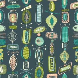 Vintage Deluxe - Far Out Teal from Midwest Textiles by Jenean Morrison for RB Studios.