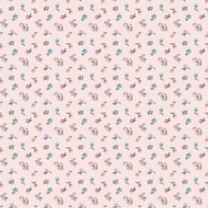 Poppie Cotton Garden Party - Mini Blooms Blush