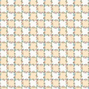 Poppie Cotton Garden Party - Lovely Lattice Yellow