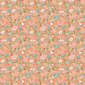 Poppie Cotton Garden Party - Freshly Picked Orange