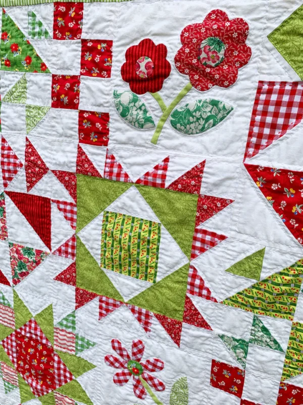 Online Sew a Long.  Apple Blossom Quilt Sampler - Image 3
