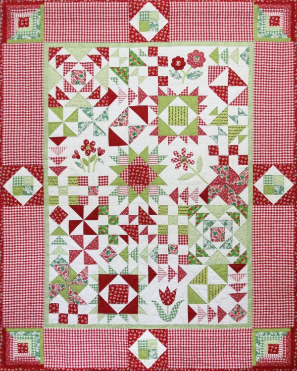 Online Sew a Long.  Apple Blossom Quilt Sampler