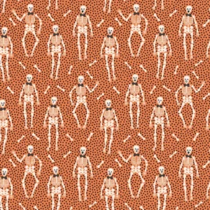 Sweet Tooth by Poppie Cotton - Bones Orange