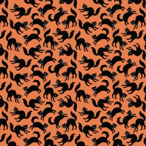 Sweet Tooth by Poppie Cotton - Scaredy Cat Orange
