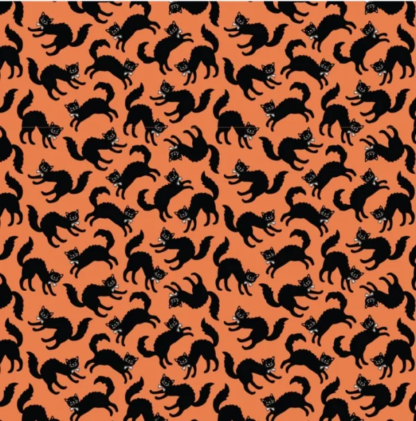 Sweet Tooth by Poppie Cotton - Scaredy Cat Orange