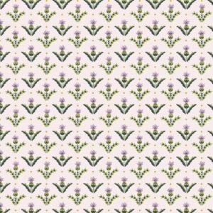 Liberty fabrics - Postcards from the Highlands.  Tay Thistle
