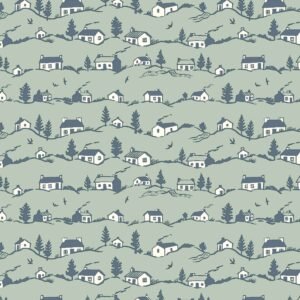 Liberty fabrics - Postcards from the Highlands.  Coastal Cottages