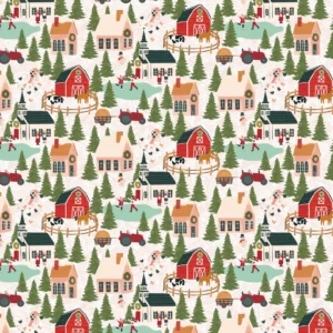 Prairie Christmas by Poppie Cotton - A Winter Scene Natural