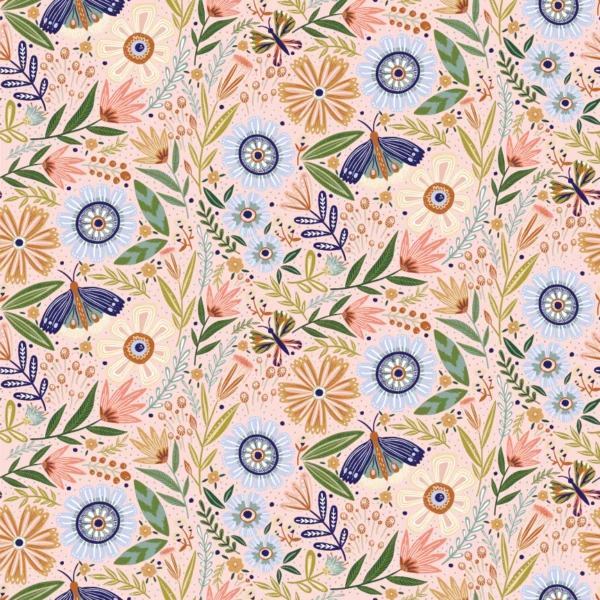 Hide and Seek by Poppie Cotton - Hide & Seek Pink