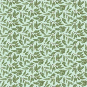 Prairie Christmas by Poppie Cotton - Pine Boughs Teal