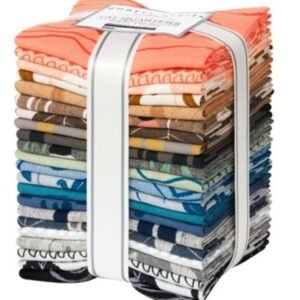 Quarry Trail by Anna Graham for Robert Kaufman, 100% Cotton Linen Canvas - Fat Quarter Bundle of 22