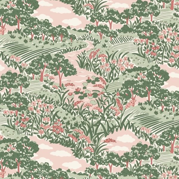Liberty Botanists Walk - Botanist’s Sketch Deep Green