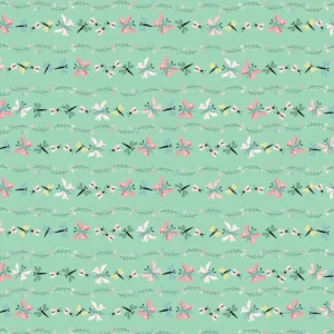 Finding Wonder by Poppie Cotton - Bugs & Butterflies Green