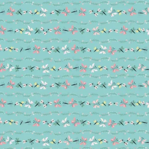 Finding Wonder by Poppie Cotton - Bugs & Butterflies Blue