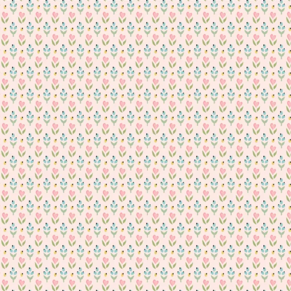 Finding Wonder by Poppie Cotton - Hearts & Berries Pink