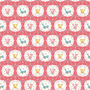 Finding Wonder by Poppie Cotton - Tweeting Pink
