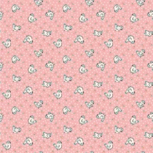 Home Sweet Home by Poppie Cotton - Bluebirds Pink