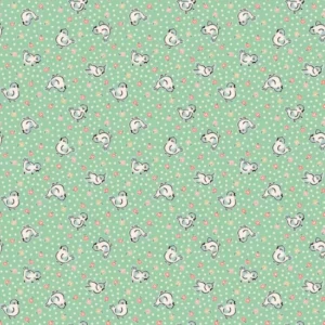 Home Sweet Home by Poppie Cotton - Bluebirds Green