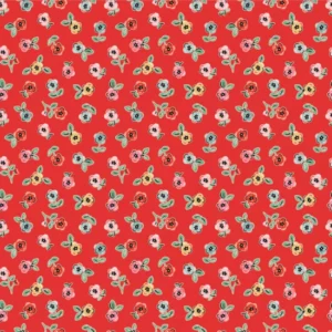 Home Sweet Home by Poppie Cotton - Cheery Florals Red