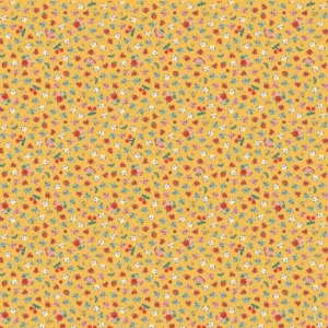Home Sweet Home by Poppie Cotton - Bitty Blossoms Yellow