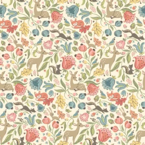 Wildwood Dwellings by Poppie Cotton - Deer Meadow Cream
