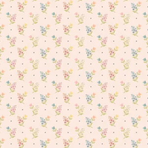Wildwood Dwellings by Poppie Cotton - Sprigs And Tulips Blush