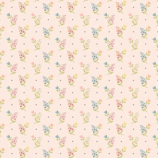Wildwood Dwellings by Poppie Cotton - Sprigs And Tulips Blush