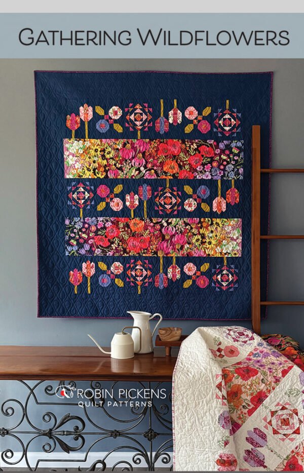 GATHERING WILDFLOWERS QUILT KIT, featuring SUPERBLOOM by Robin Pickens
