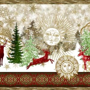 Winter Solstice II by Jason Yenter - Multi Border Metallic - 2WS-1M