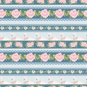 Stolen Moments by Poppie Cotton - Lace & Roses - Bleu