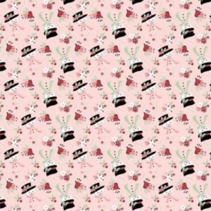 Frost & Furry by Poppie Cotton - Snow Tossed - Pink