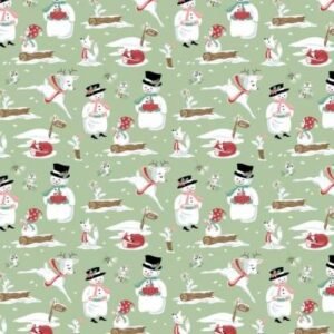 Frost & Furry by Poppie Cotton - Mr & Mrs Flurry - Mint