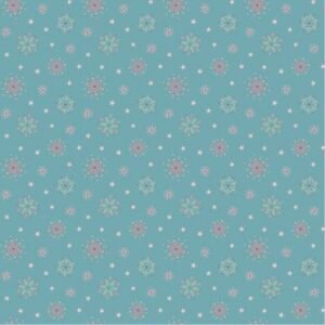 Frost & Furry by Poppie Cotton - Flurry Flakes - Blue