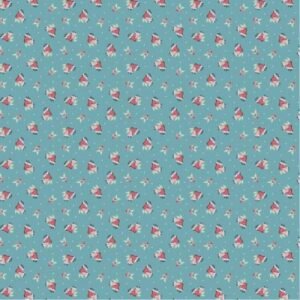 Frost & Furry by Poppie Cotton - Berries & Bells - Blue