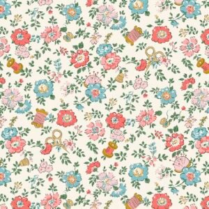 Liberty Tudor Celebration - Haberdashery Floral - Pink