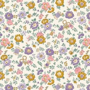 Liberty Tudor Celebration - Haberdashery Floral - Lavendar