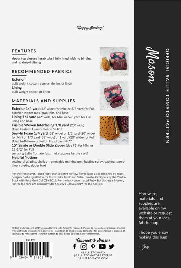 Mason Pattern by Sallie Tomato - Image 2