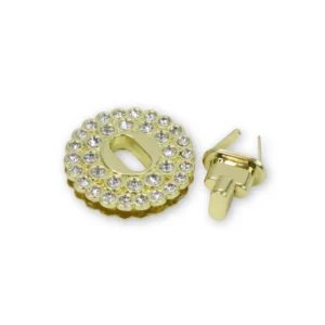 Crystal Turn Lock Gold