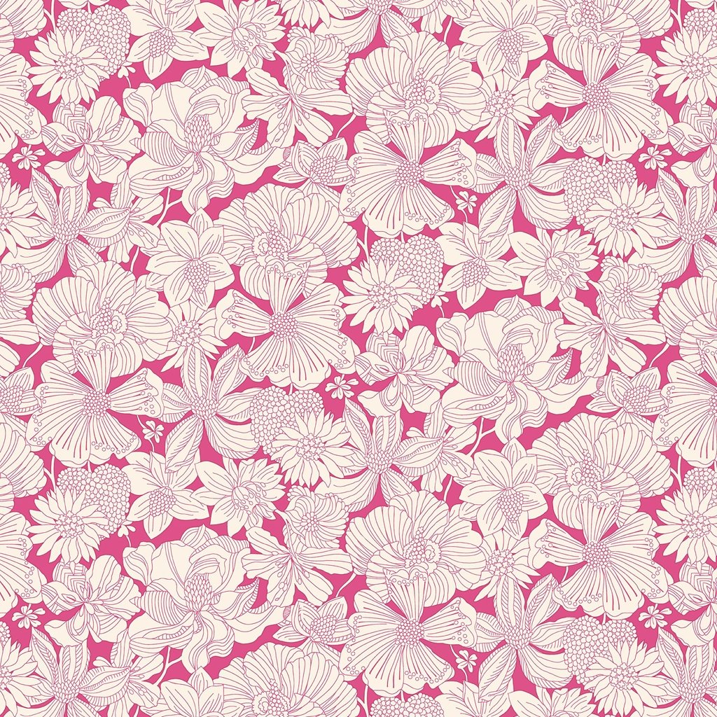 Liberty Postcards From Paradise - Gabriela Bloom Cerise