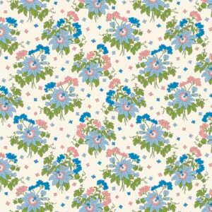 Liberty Postcards From Paradise - Passionflower Sway Blue
