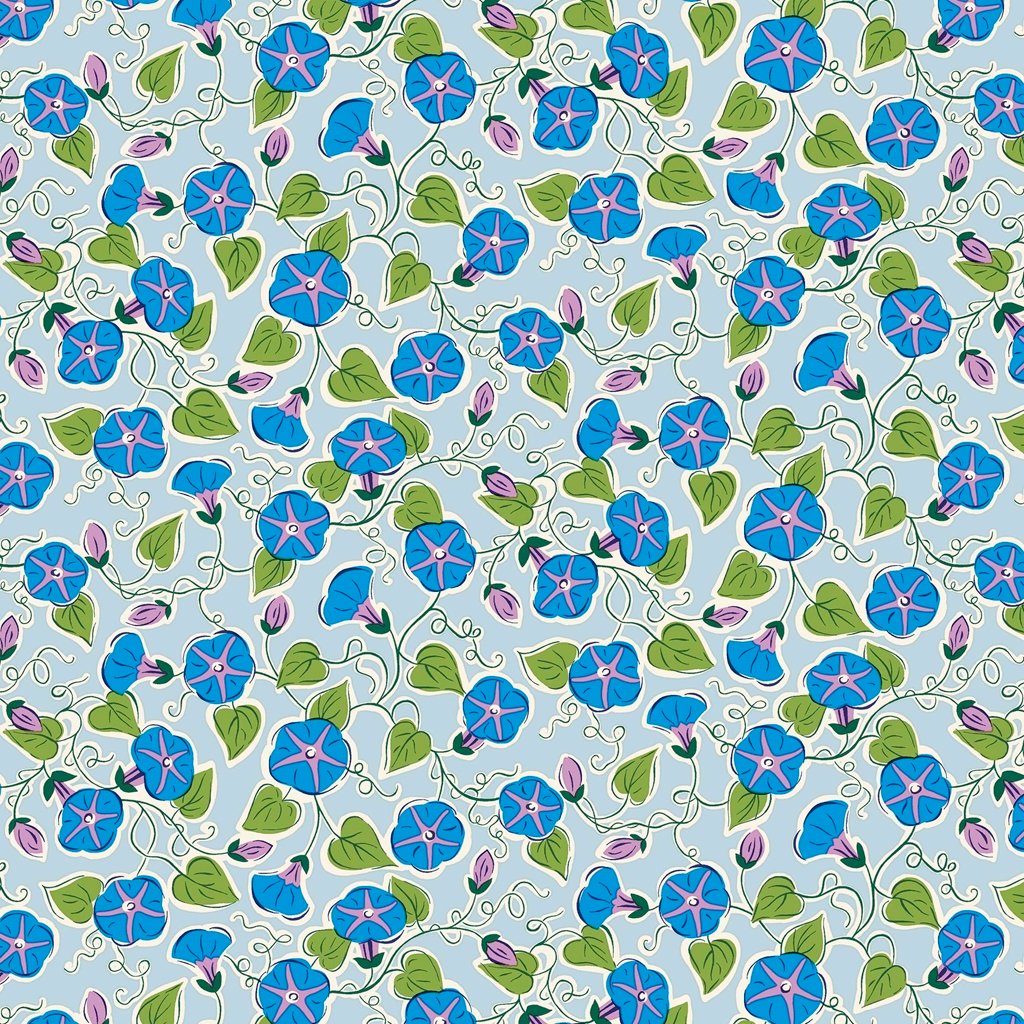 Liberty Postcards From Paradise - Paradise Vine Blue