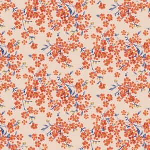 Liberty Floral Nostalgia - Forget-Me-Not Trail Orange