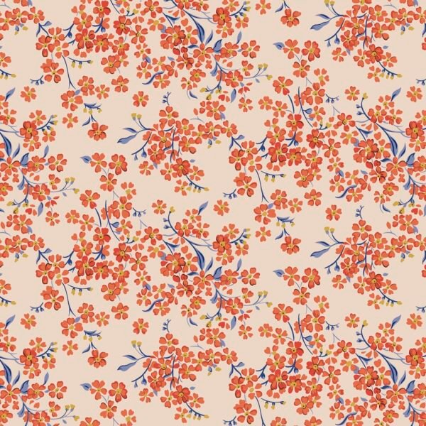 Liberty Floral Nostalgia - Forget-Me-Not Trail Orange
