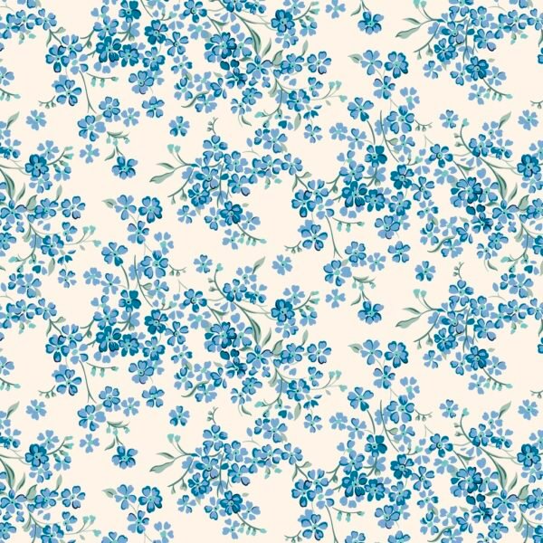Liberty Floral Nostalgia - Forget-Me-Not Trail Blue