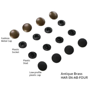 Tool-free Snaps - Set of Four - Antique Brass - ByAnnie