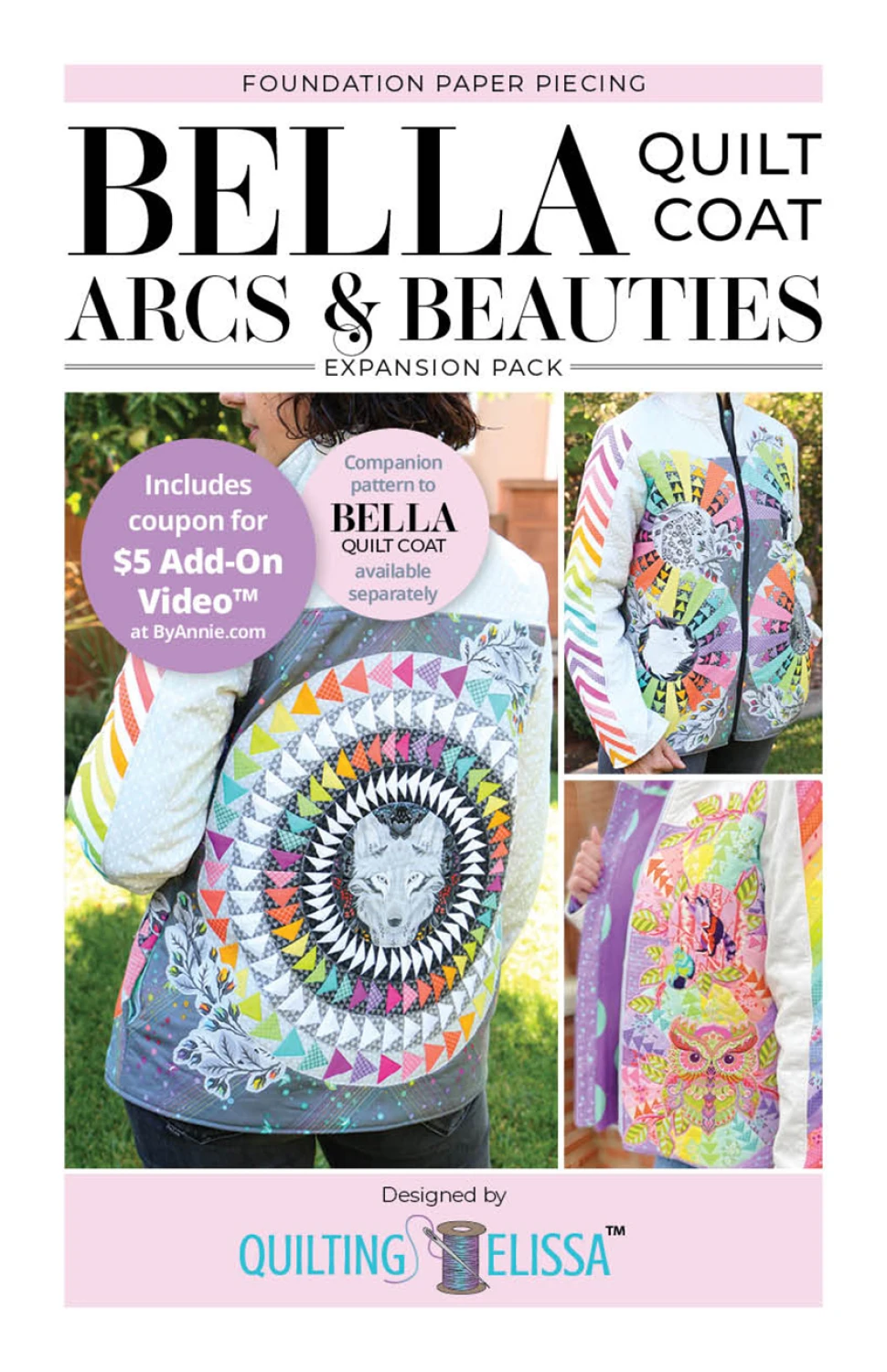 Bella Arcs and Beauties - FPP Expansion Pack (for Bella Quilted Coat) - ByAnnie Pattern By Quilting Elissa